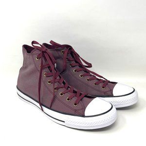 Converse CTAS Hi Deep Bordeaux White Black Canvas High Top Men's Size 155377F